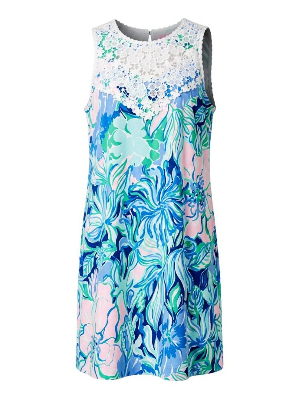 Lilly Pulitzer Nala Party Thyme Floral Lace Summer Vacation Dress Size 8
